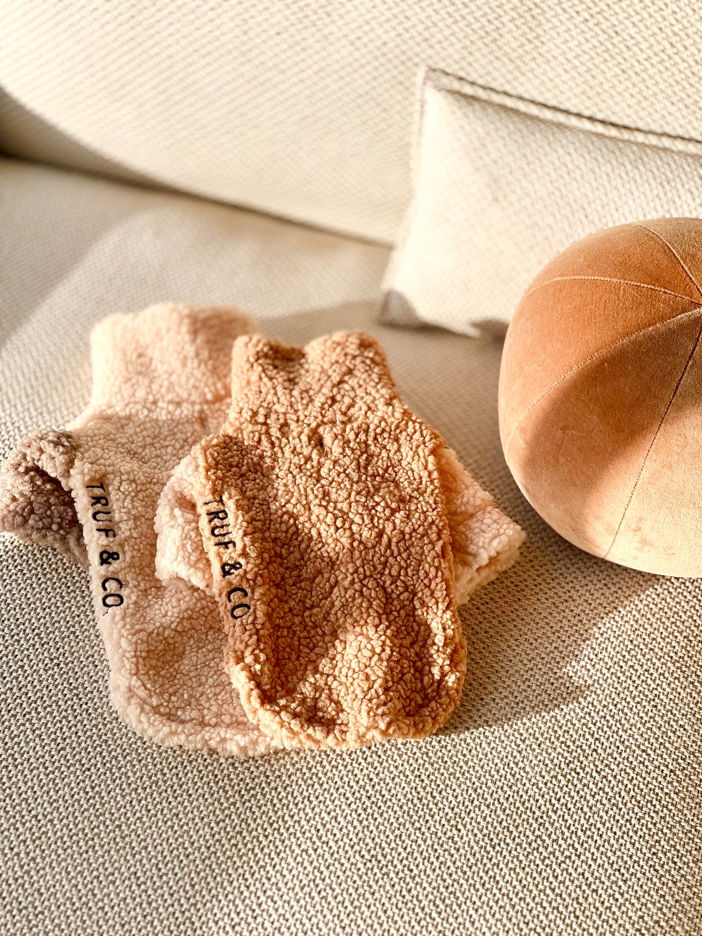 Boucle two tone turtleneck sweater